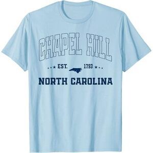 Chapel Hill North Carolina NC Navy Sports Athletic T-Shirt